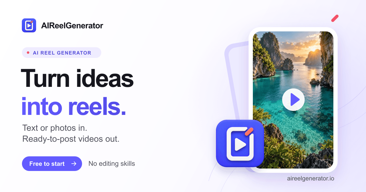 From Lettering Image AI Reel Generator: Create Reels from Text & Photos